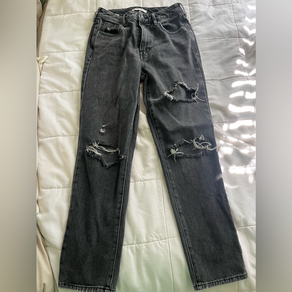 Cute black ripped jeans from PacSun!